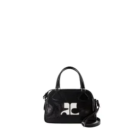   Courrèges  Reedition Bowling Bag - Leather - Black Black  Schultertasche 
