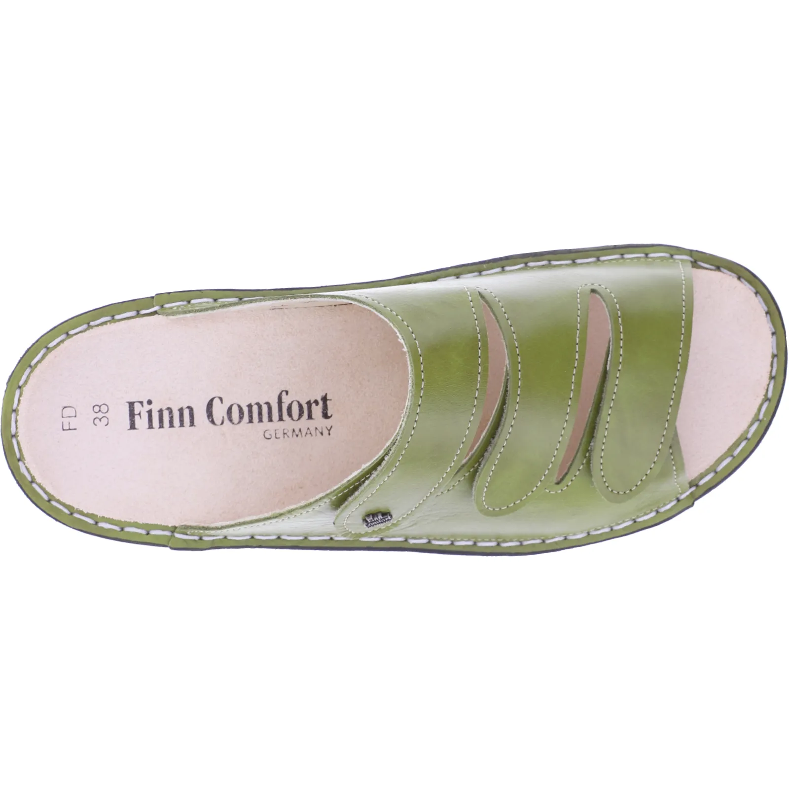 Finn Comfort / Hellas / Gator-Grün / Wechselfußbett / Art: 02620-658327 / Damen Pantoletten