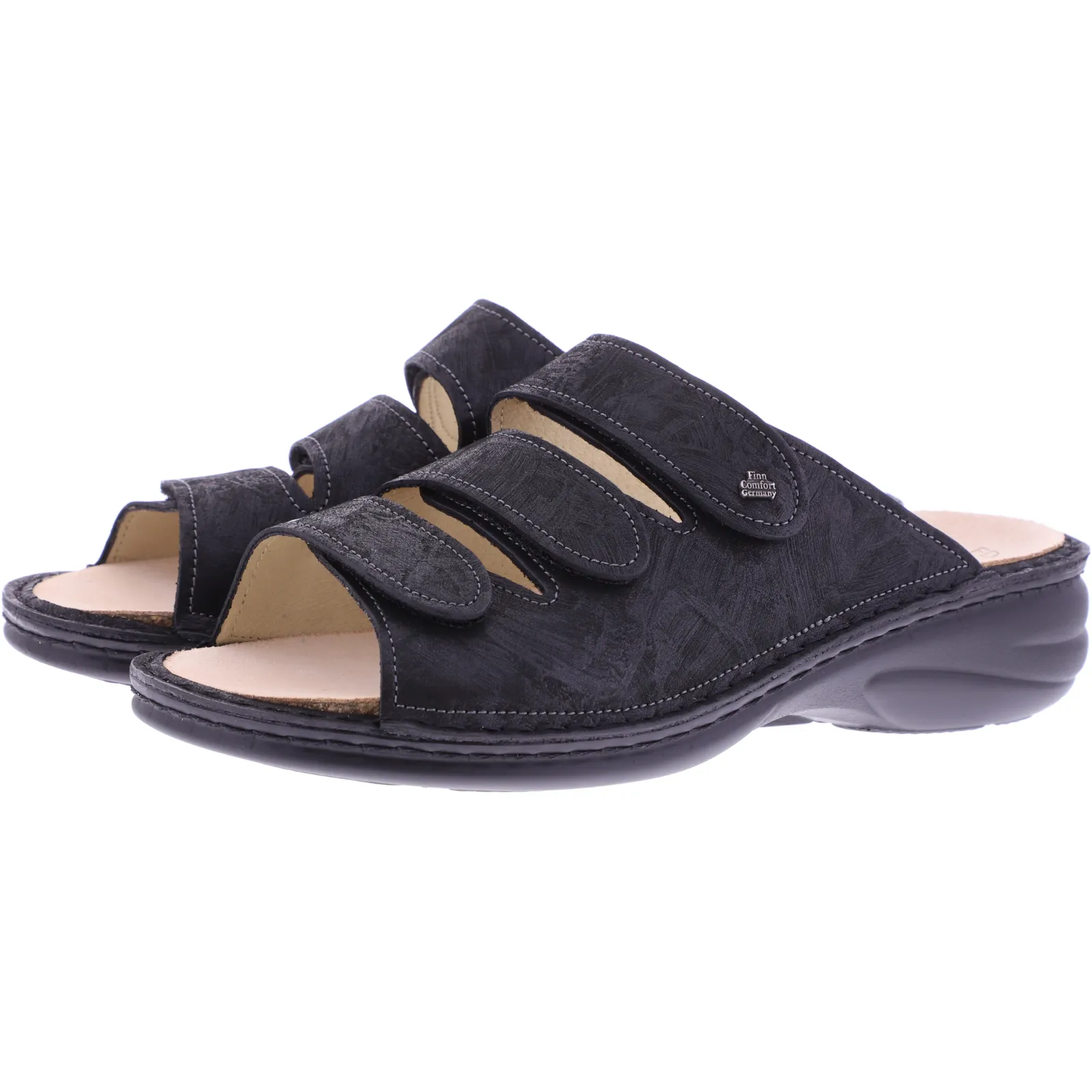 Finn Comfort / Hellas / Nero Schwarz / Wechselfußbett / Art: 02620-749144 / Damen Pantoletten