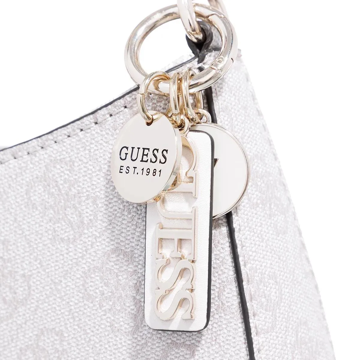   Guess  Noelle Top Zip Shoulder Bag Dove Logo  Schultertasche 