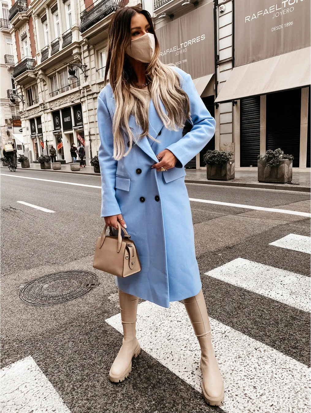 Heidi-Mode | Lange Ärmel Wollmantel Für Damen Retro Herbstmode