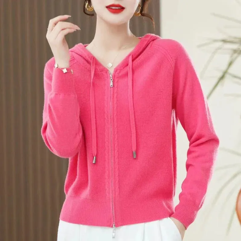 Heidi-Mode | Pullover mit Kapuze aus Kaschmir