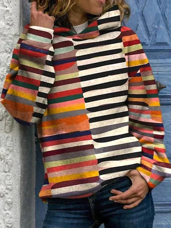 Heidi-Mode | Sweat À Capuche Multicolore