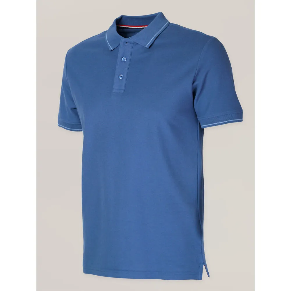 Herren Poloshirt Baumwolle blau 16767