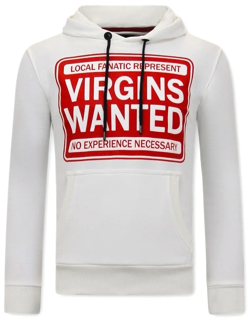 Hoodie Herren Virgins Wanted - Weiß