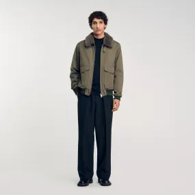 Jacke mit Pelzkragen