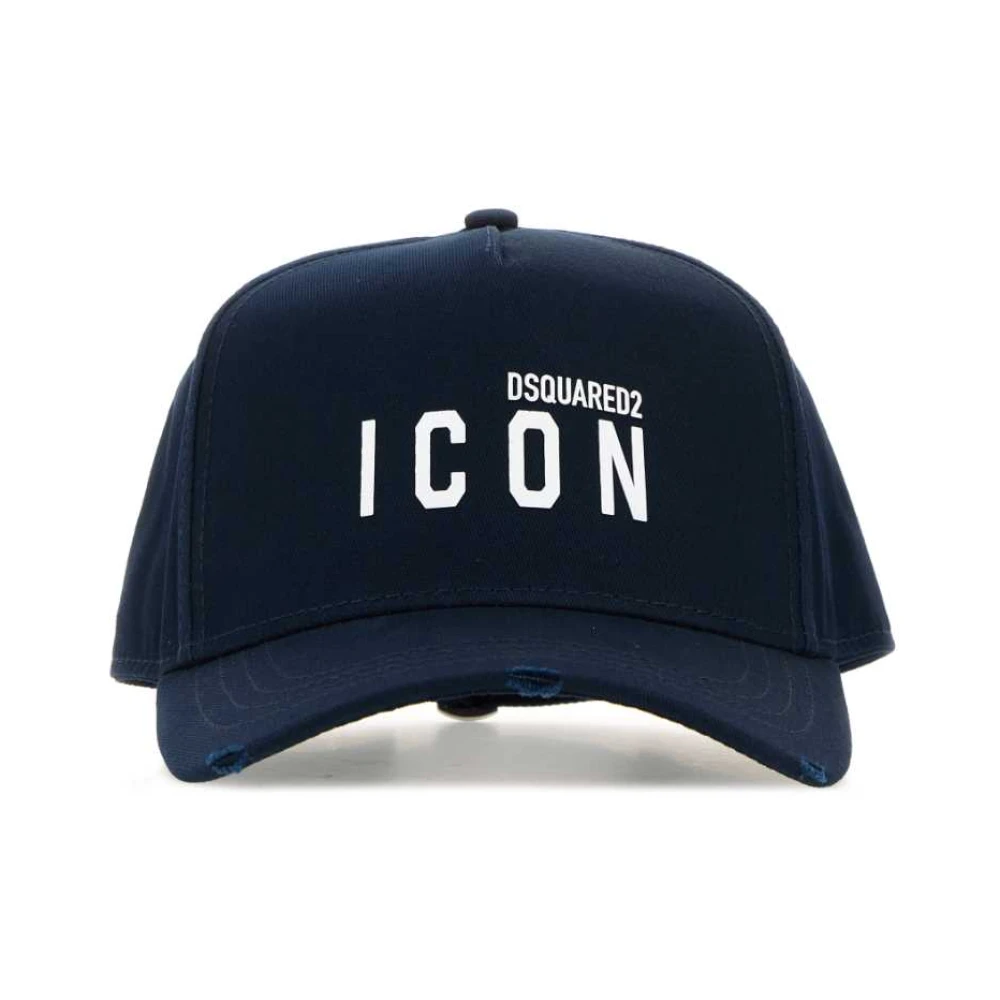 Mini Icon Baseball Cap aus Mitternachtsblauer Baumwolle