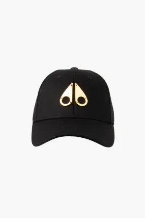 MOOSE KNUCKLES Gold Logo Icon Cotton Twill Cap  