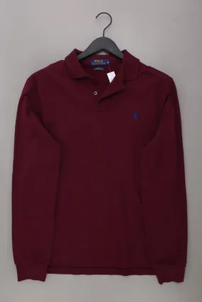 Polo Ralph Lauren Poloshirt für Herren Gr. L neuwertig Langarm rot aus Baumwolle