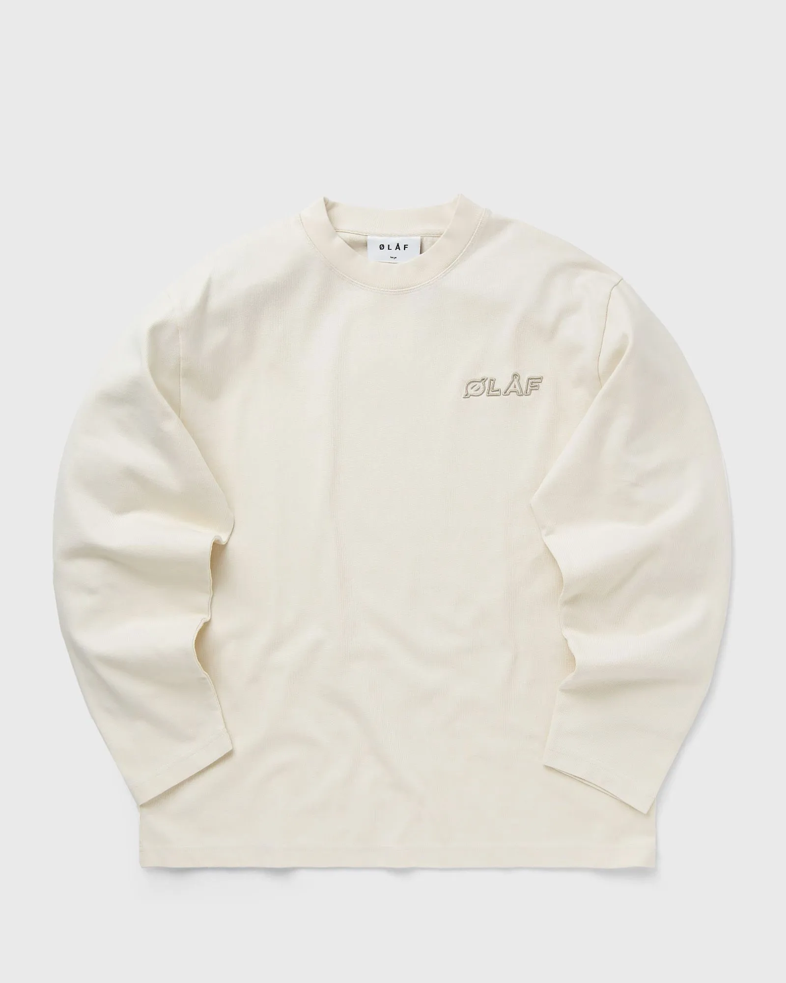 T-shirt ØLÅF STUDIO TEE LS M180105-WHITE