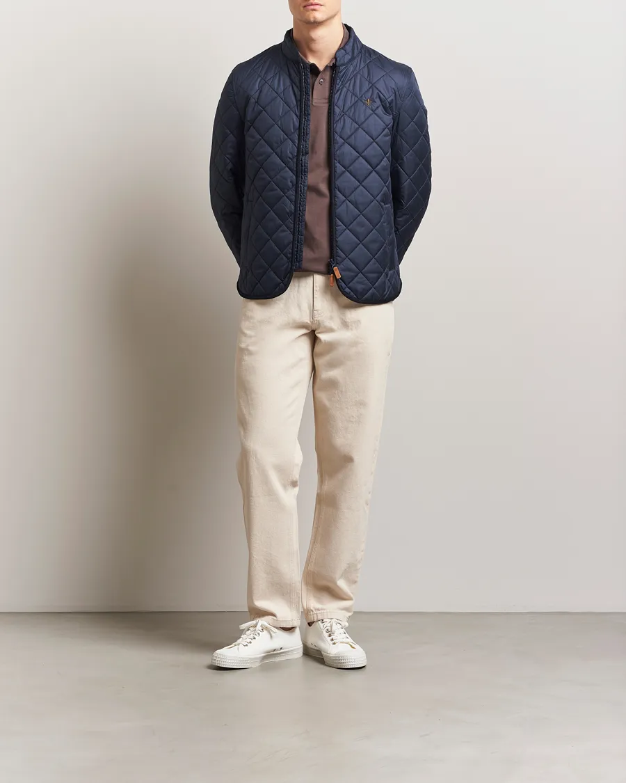 Teddy Quilted Jacket Navy