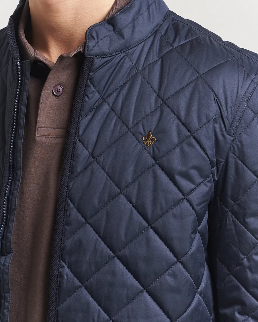 Teddy Quilted Jacket Navy