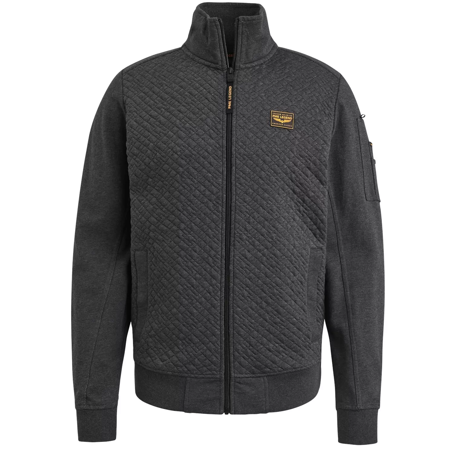 Zip jacket jacquard interlock sweat